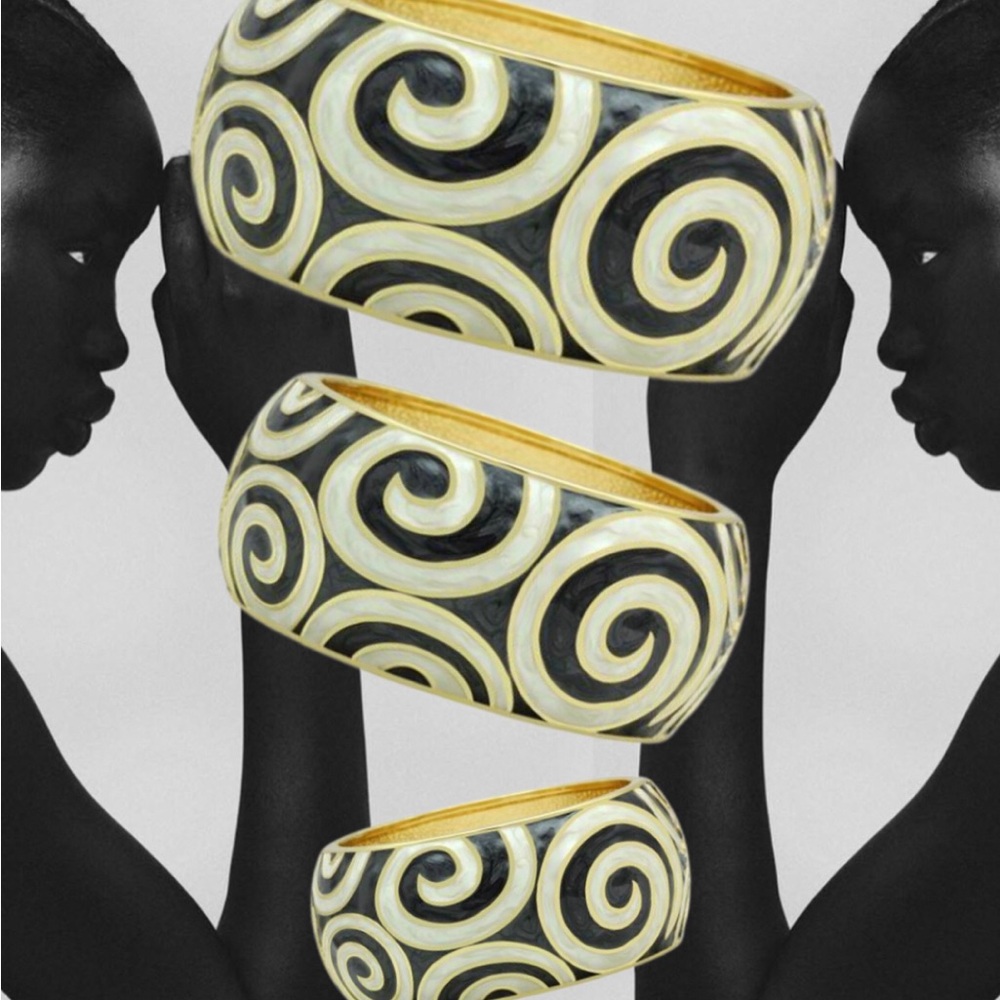 Exotic Swirl Bangle Bracelet